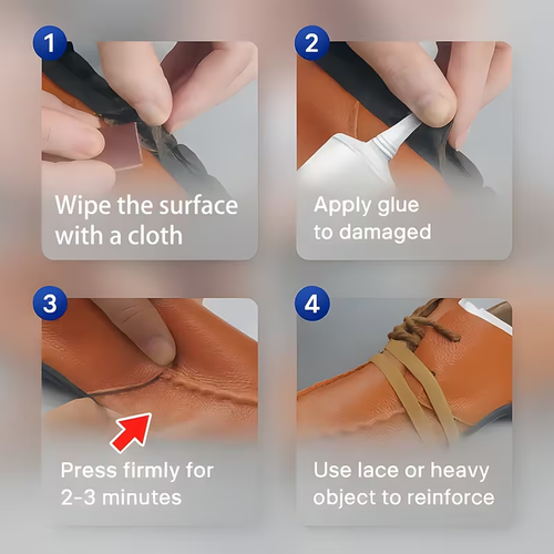 KJM Powerful Flexible Shoe Repair Glue (2-Pack) – Professional-grade, heat-resistant, leak-proof, and non-marking adhesive, suitable for athletic shoes, artificial leather, and resin crafts – features an easy-to-use and precise nozzle, providing long-lasting adhesion, specifically designed for footwear.