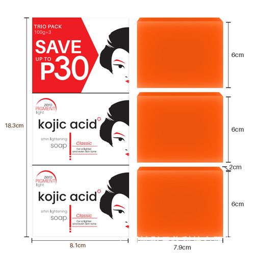 3pcs 100g Kojic Acid Soap