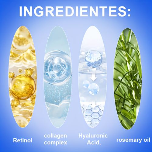 10X Ultra-Hydrating Moisturizing Multi-Effect 1pc Retinol And Collagen Powerful Moisturizing Firming Facial Serum, Containing Natural Moisturizing Ingredients, Lightweight Texture Easy to Absorb, Instant Lifting Facial Contour with One Touch