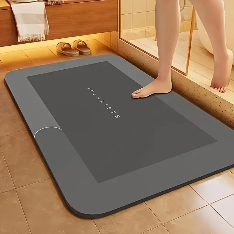 Local warehouseSuper Absorbent Diatomite Bath Mat - Quick Dry