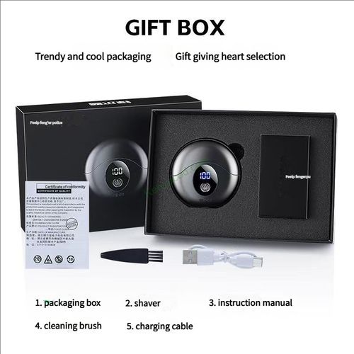 Hot selling small flying saucer razor electric razor usb rechargeable portable razor gift box