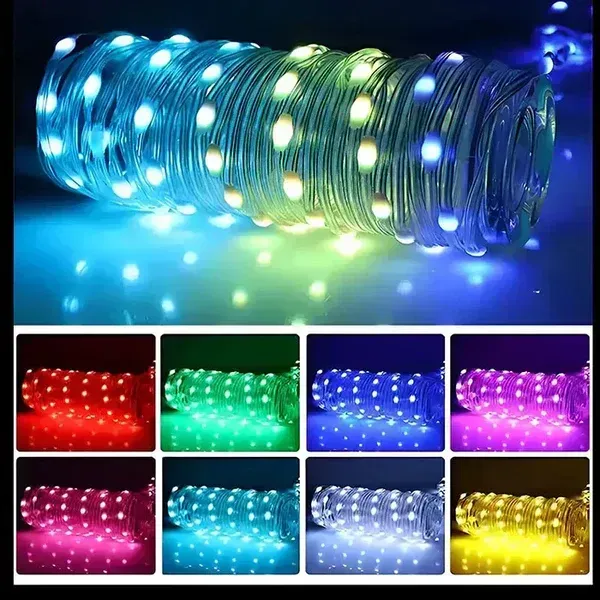💡🌈Colorful Remote Control Lights😎Dance along with it and celebrate Christmas togethe