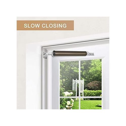 Adjustable Speed Pneumatic Automatic Door Closer - Brown