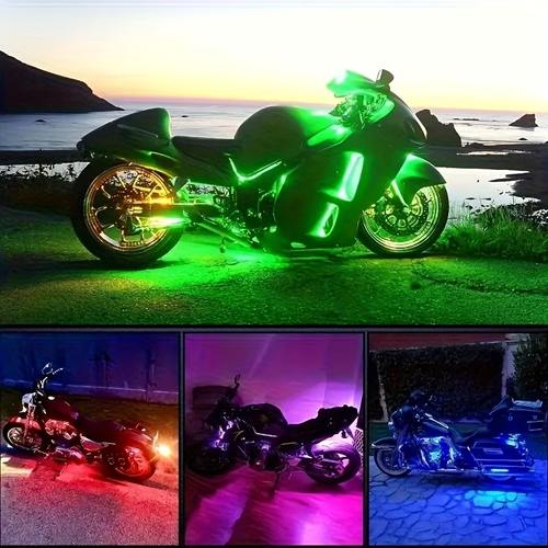 4-Piece Underglow Kit (1-to-4) — App-Controlled RGB LED Ambient Lights with Sound-Activated Music Sync