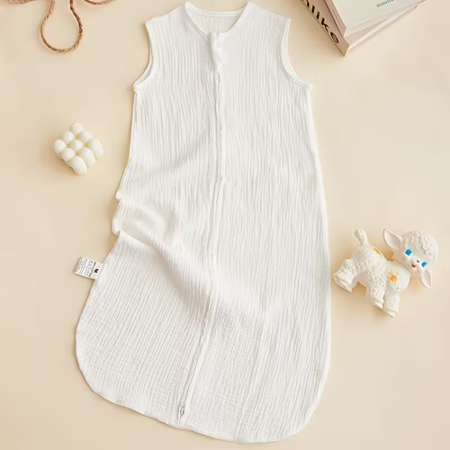 Baby Sleep Sack 0-18 Months 100% Cotton Muslin Baby Sleeping Bag, 2-Way Zipper Toddler Wearable Blanket Comfy Stretchy Multifunctional Pajamas, Baby Sleeping Bag Halloween, Christmas Gift