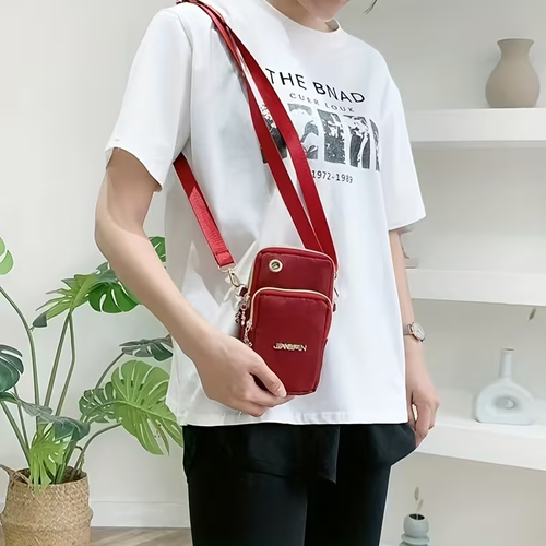 Lightweight Nylon Crossbody Phone Bag