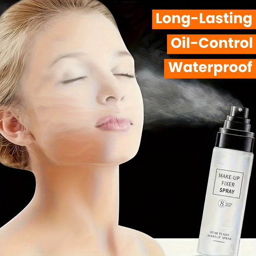 100Ml 3.4Oz, Star Flash Quicksand Makeup Setting Spray, Long-Lasting, Oil-Control, Waterproof, Sweatproof, Natural End Makeup Fixer Spray