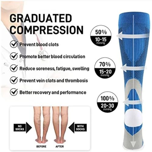New Medical Grade Compression Socks black Ideal for Nurses, Fitness Enthusiasts,New Medical Grade Compression Socks Ideal for Nurses, Fitness Enthusiasts, Hikers, Diabetics, and Those with Varicose Veins Specialized Socks for Sports, Cycling, Running, and Soccer A Perfect Gift Choice.