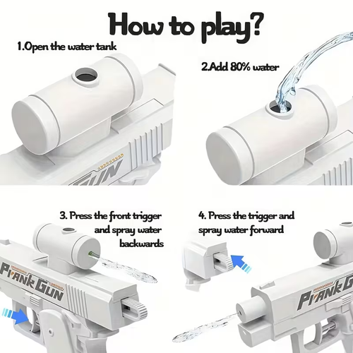 2pcs Prank Water Gun with Reversible Switch, Funny Gag Toy for Parties and Pranks