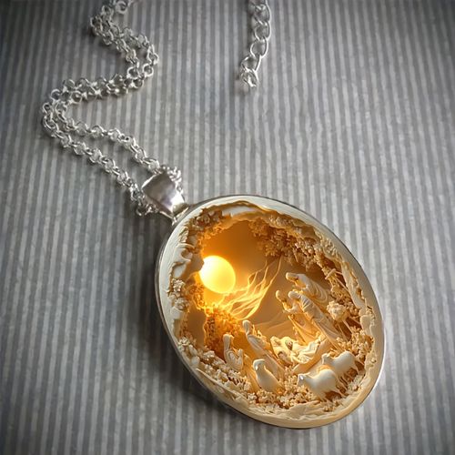 Elegant Glass Necklace (Easter Gift)