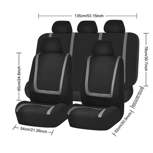 U- Design Universal Size Car Seat Cover Fit for 5 Seat