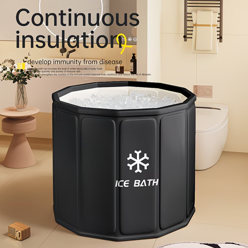 Portable Hot  Cold Relax Bathtub Suitable for Post Workout Ice Bath or Relaxation Spa Heavy Duty PVC Tub, No Inflation Installation, Quick Setup for Athletes, for  Travel Use