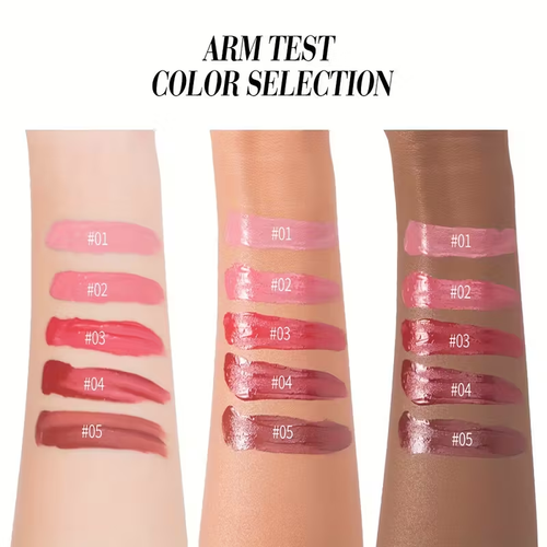 5pcs Clubday Matte Lip Glaze Box - Non-Drying Liquid Lipstick with Velvet Moisturizing Formula, -Lasting Hydration, Neutral & Rich Shades Suitable for Light Beige Types (5 Colors)