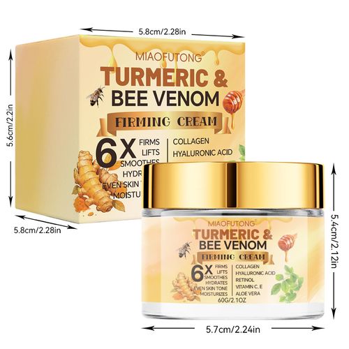 Turmeric  Bee Venom 6X Firming Cream — Moisturizing, Brightening, and Lifting Facial Skincare