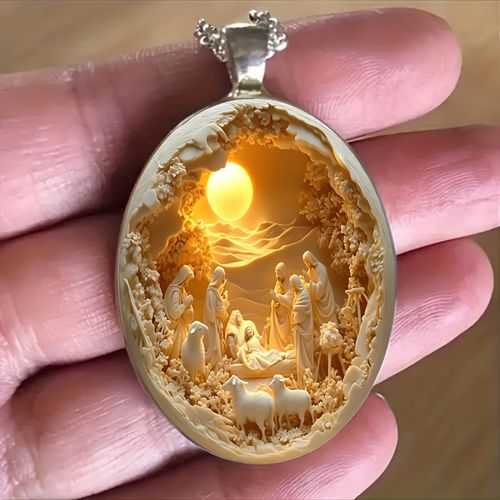 Elegant Glass Necklace (Easter Gift)