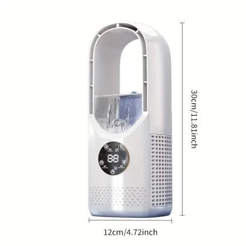 Portable Air Conditioning Fan USB Tower Fan Desktop Bladeless Fan