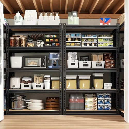 72 Inch Heavy-duty Metal Storage Rack, With A Load-bearing Capacity Of 2000 Pounds Per Layer, Adjustable Height, Easy Assembly For Independent Garage, Warehouse, Home, And Office Shelves - Industrial Style Sorting Rack, Utility Shelves