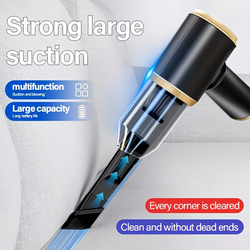 Car Vacuum Cleaner Strong Suction, 18000PA Handheld Car Vacuum Portable Cordless, 2 In 1 Air Duster And Vacuum Cleaner, Multi-Nozzles, 120W High Power Handheld Vacuum Cordless For Car, Home, Pet, Office, Mini Vacuum Cleaner, Car Accessories