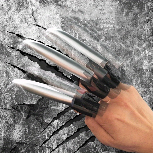 Mechanical Retractable Wolf Claw, Claws Halloween -One-Click Pop-up Claws, 3D Cosplay Wolf Claws, Halloween Wolf Claws Cosplay Costume Props for Party Decoration