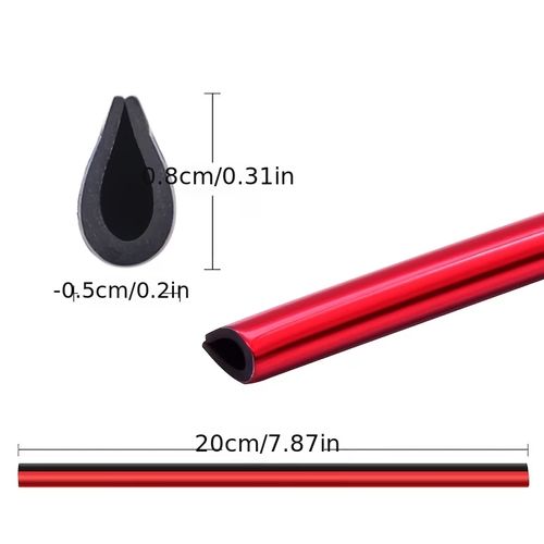 10pcs Car Air Outlet Decorative Strips - U-Shaped Clip Design