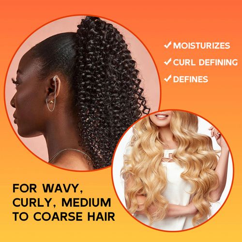3pcs 100g Black Castor Oil Curling Cream With Avocado & Coconut