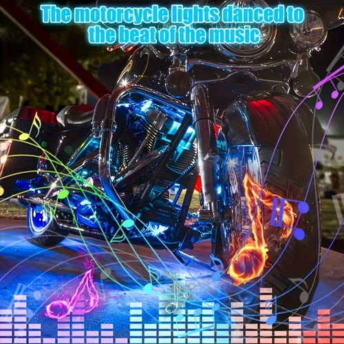 4-Piece Underglow Kit (1-to-4) — App-Controlled RGB LED Ambient Lights with Sound-Activated Music Sync