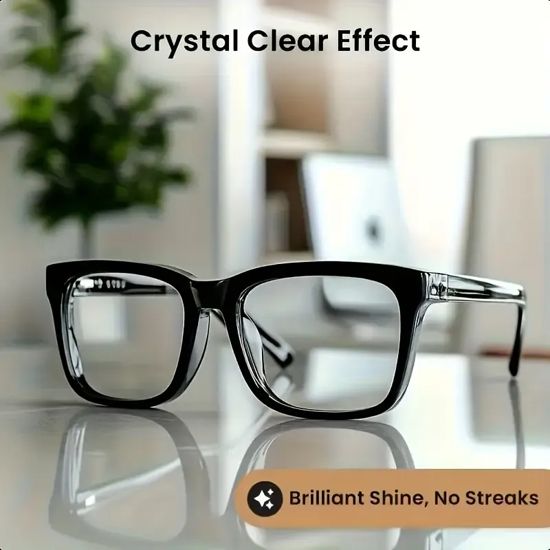 No-Polish Lens Repair Cream - Instant Scratch Remover for Eyeglasses, Spectacle Lenses and Prescription Lenses - Quick Repair with Sponge Applicator - No Abrasion Required, Restores Clarity and Prevents Future Scratches