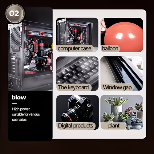 Car Vacuum Cleaner Strong Suction, 18000PA Handheld Car Vacuum Portable Cordless, 2 In 1 Air Duster And Vacuum Cleaner, Multi-Nozzles, 120W High Power Handheld Vacuum Cordless For Car, Home, Pet, Office, Mini Vacuum Cleaner, Car Accessories