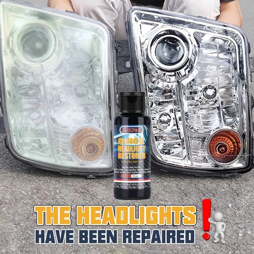 Car headlight yellowing and oxidation refurbishment repair cream