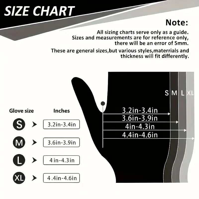 50pcs Black Disposable Pure Nitrile Gloves