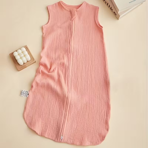 Baby Sleep Sack 0-18 Months 100% Cotton Muslin Baby Sleeping Bag, 2-Way Zipper Toddler Wearable Blanket Comfy Stretchy Multifunctional Pajamas, Baby Sleeping Bag Halloween, Christmas Gift