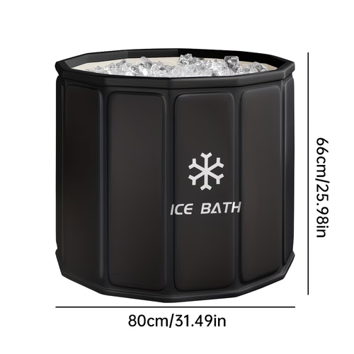 Portable Hot  Cold Relax Bathtub Suitable for Post Workout Ice Bath or Relaxation Spa Heavy Duty PVC Tub, No Inflation Installation, Quick Setup for Athletes, for  Travel Use