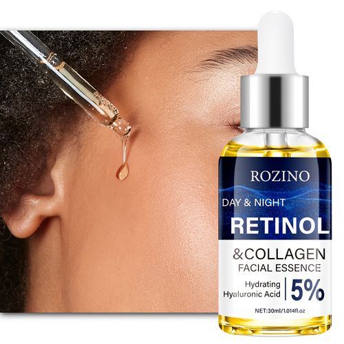 10X Ultra-Hydrating Moisturizing Multi-Effect 1pc Retinol And Collagen Powerful Moisturizing Firming Facial Serum, Containing Natural Moisturizing Ingredients, Lightweight Texture Easy to Absorb, Instant Lifting Facial Contour with One Touch
