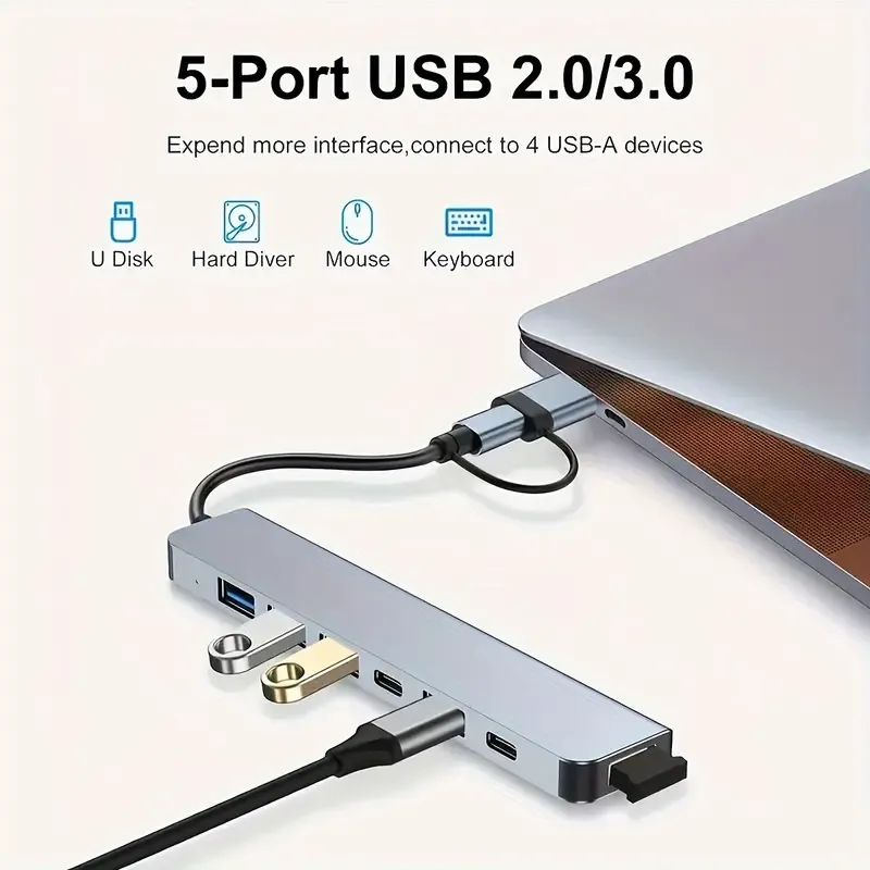 High-Speed 7-in-1 Multiport Expansion Adapter