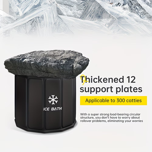 Portable Hot  Cold Relax Bathtub Suitable for Post Workout Ice Bath or Relaxation Spa Heavy Duty PVC Tub, No Inflation Installation, Quick Setup for Athletes, for  Travel Use