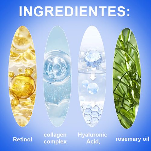 10X Ultra-Hydrating Moisturizing Multi-Effect 1pc Retinol And Collagen Powerful Moisturizing Firming Facial Serum, Containing Natural Moisturizing Ingredients, Lightweight Texture Easy to Absorb, Instant Lifting Facial Contour with One Touch