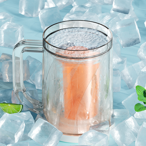Sandwich ice cup double layer beer cup iced refrigeration cup creative refrigerator freezer large capacity summer water cup