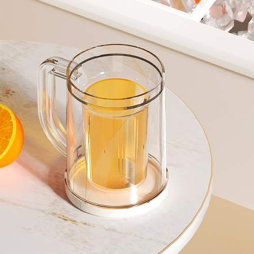 Sandwich ice cup double layer beer cup iced refrigeration cup creative refrigerator freezer large capacity summer water cup