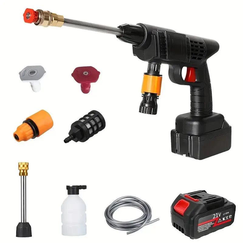 Portable Cordless Handheld High Pressure Car Wash Gun