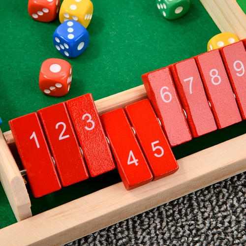 1 Set of Boxed Wooden Double-sided Numbered Four-sided Flipping Game Chess, Flip Chess, Flip Chess for 2, 3, or 4 Players, Interactive Competitive Puzzle Board Game Toy, Parent-child Interaction, Fun Game Chess, Multiplayer Tabletop Game, STEM