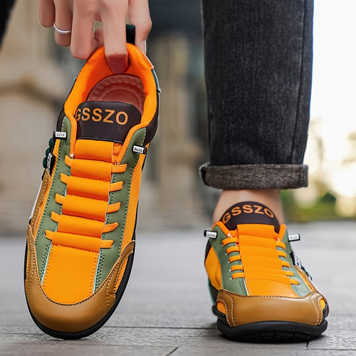 Retro-style Patterned Casual Men's Shoes, . Netted Fabric Construction for Breathability and Comfort. Trendy, Versatile, Low-cut Slip-on Sneakers Suitable for Daily Commuting, Sports