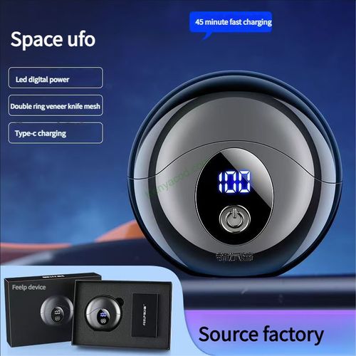 Hot selling small flying saucer razor electric razor usb rechargeable portable razor gift box