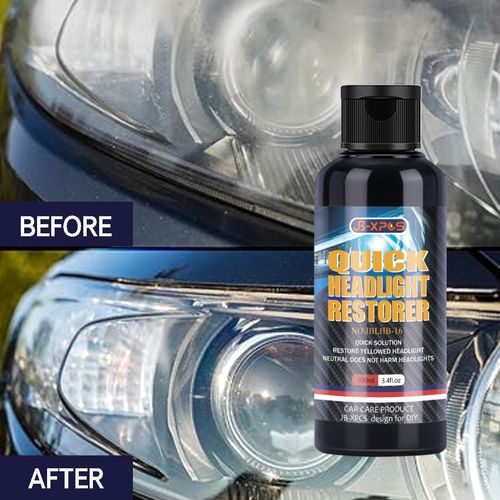 Car headlight yellowing and oxidation refurbishment repair cream