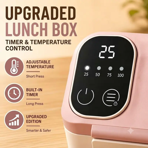 Collectible Dolls Home Decor Accents Rechargeable Electric Lunch Box Portable Timer-controlled (Upgraded Version), Lunch Box For Women Men, Bento Box Adult, Insulated Lunch Bag, Snack Lunch Containers With Lids, Meal Prep Containers