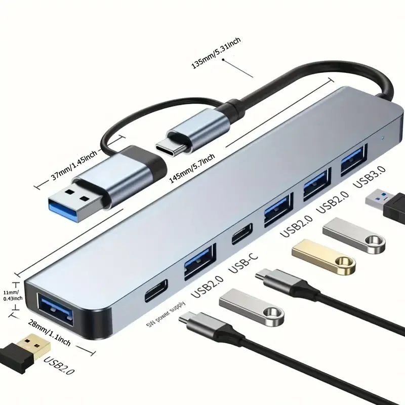 High-Speed 7-in-1 Multiport Expansion Adapter