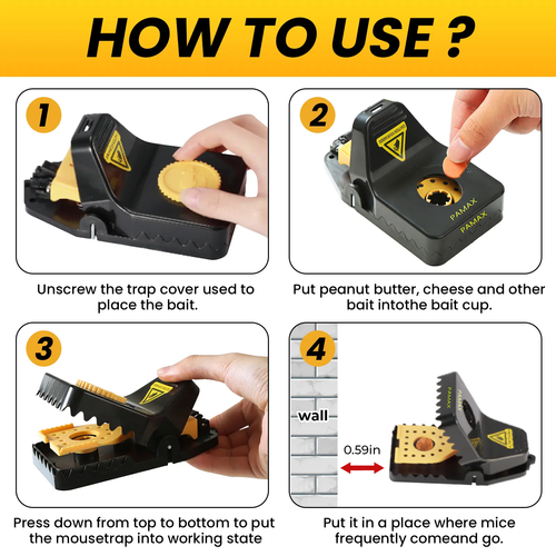 Weekly Deals Household daily necessities, household items, clips Mouse Glue Traps Mouse Rat Deterrent,toolupgrade
