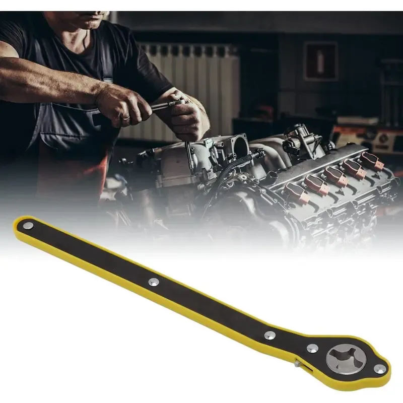 Heavy-Duty Steel Ratchet Spanner, one-hand operation with speed handle. Durable and widely compatible, portable for travel. Ideal hand tool for repairing and maintaining cars, motorcycles and various metal equipment in daily useHeavy-Duty Steel Ratchet Spanner, one-hand operation with speed handle. Durable and widely compatible, portable for travel. Ideal hand tool for repairing and maintaining cars, motorcycles and various metal equipment in daily use
