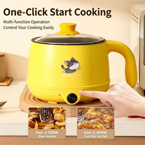 KITCHEN Mini 1.8L Low-Power Non-Stick Coating Electric Hot Pot - Household Appliances,