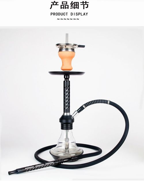 High-grade fine crystal glass hookah set double pipe