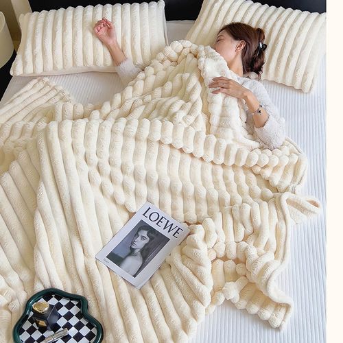 Cobertor de pelúcia macio, cobertor grosso, cobertor fofo